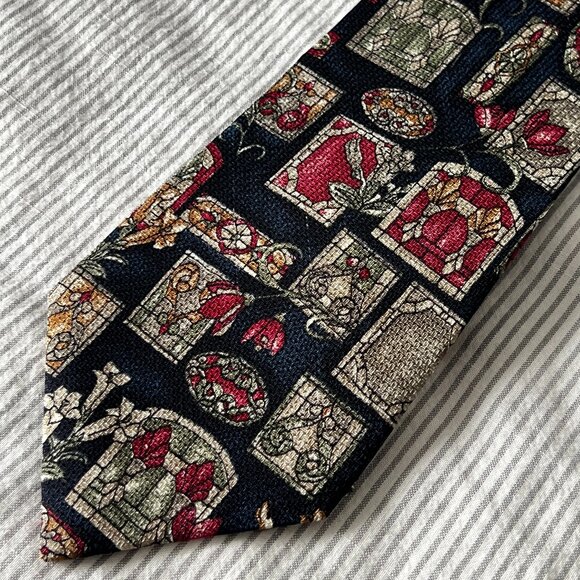 Christian Dior Vintage Royal Neck Tie 100% Silk - Picture 2 of 8